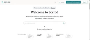 User review highlighting the features and benefits of using Scribd for reading and listening lets do Scribd Login.